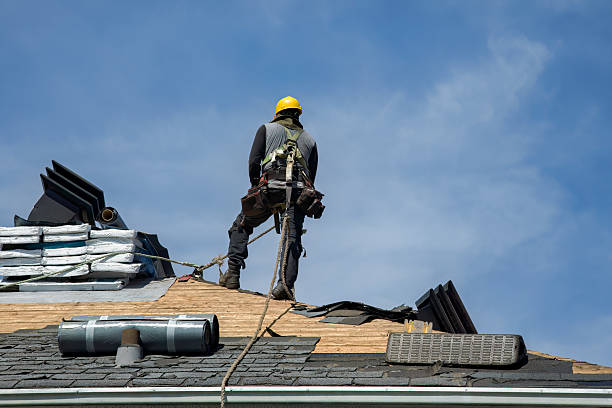 Professional Roofing technician working in Folcroft, PA